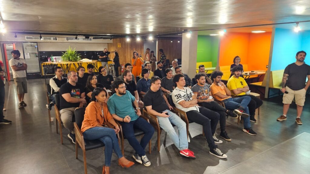 Evento em espaço moderno