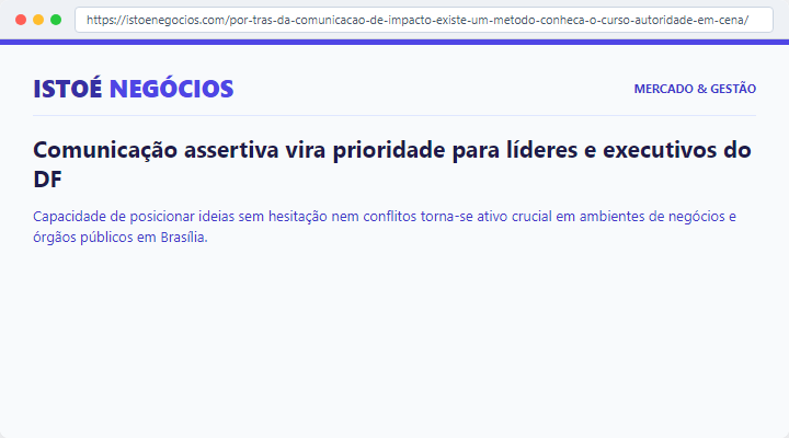 Publicação na IstoÉ Negócios