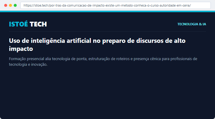 Publicação na IstoÉ Tech